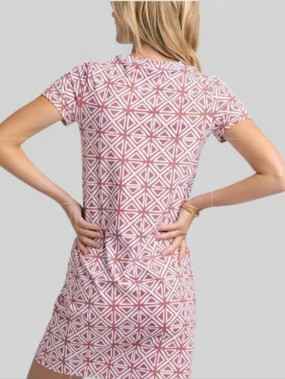 NWT Southern Tide Women's Chanelle Performance Geometric Print Dress - Picture 2 of 13